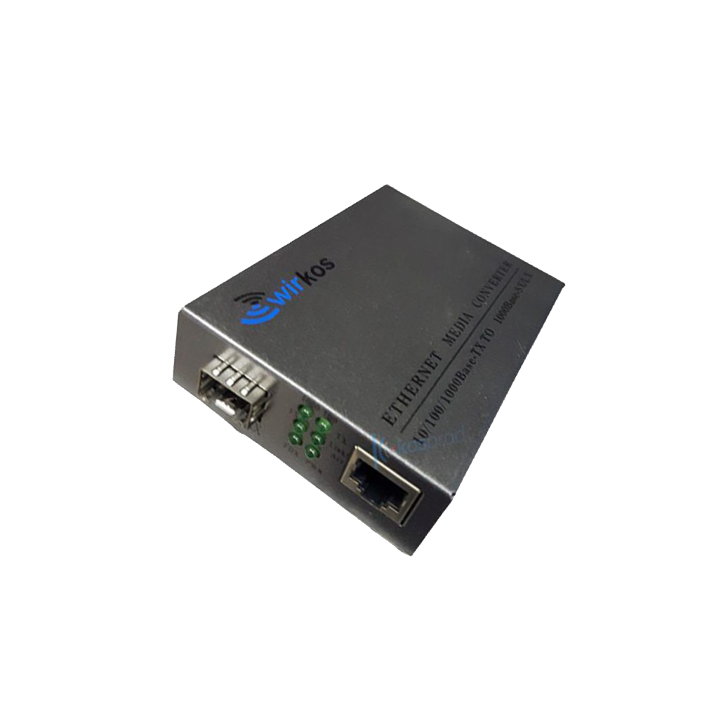10-100-1000M-Media-Converter-1-SFP-slot-1-RJ45-port 10/100/1000M Media Converter 1 SFP slot + 1 RJ45 port - Figura 1