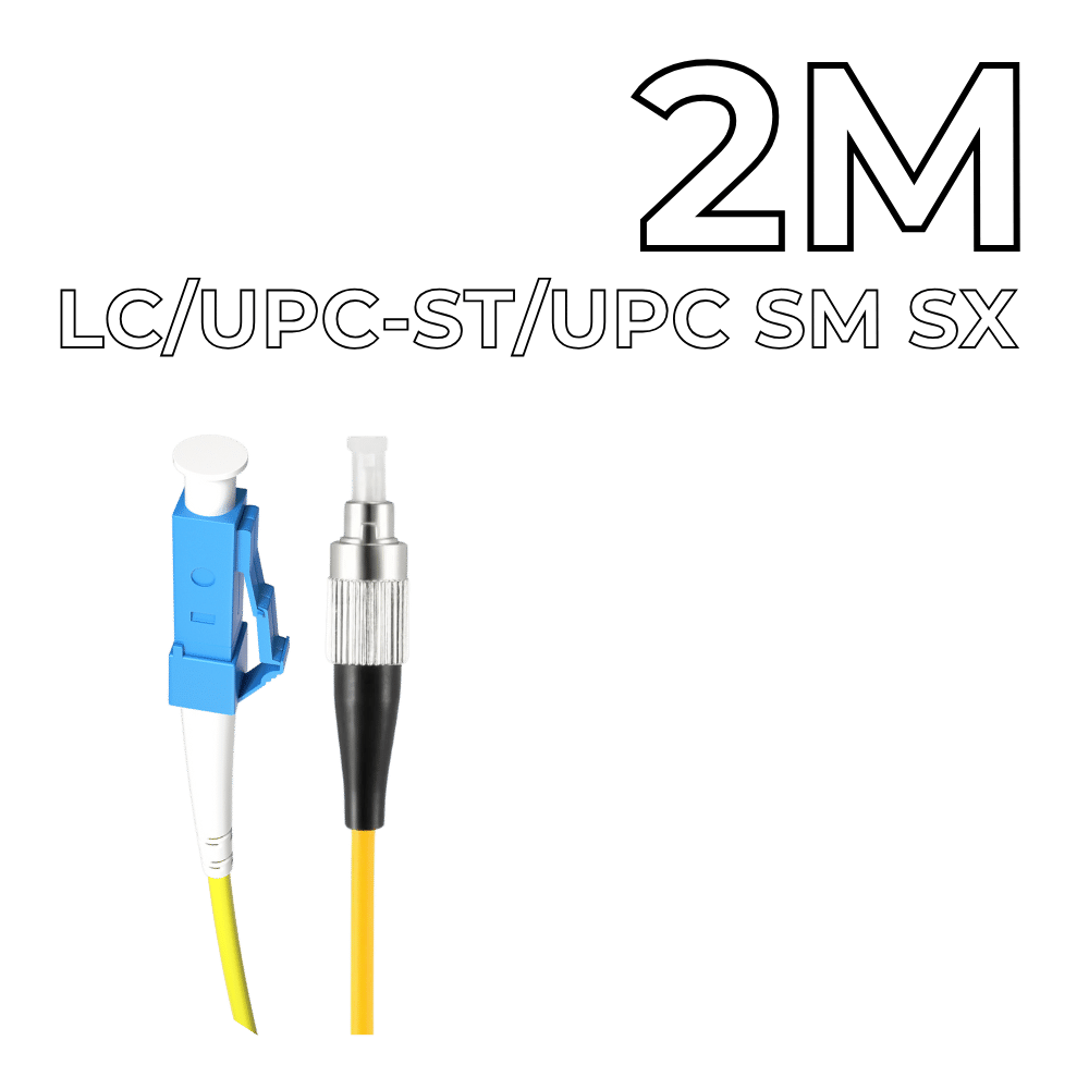 Patch-Cord-LC_UPC-ST_UPC-SM-SX-2M Patch Cord LC/UPC-ST/UPC SM SX 2M - Figura 1