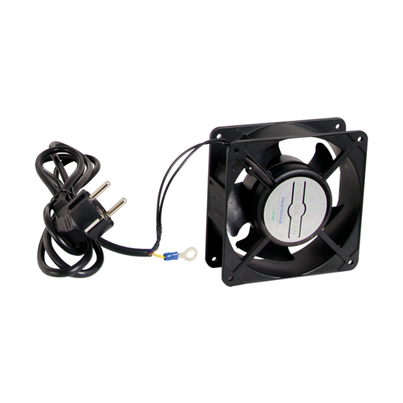 Fan for wall mounted cabinets type