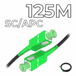 Fiber Optic Drop Cable SC/APC Connectors 125M