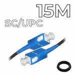 Fiber Optic Drop Cable SC/UPC Connectors 15M