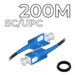 Fiber Optic Drop Cable SC/UPC Connectors 200M