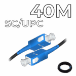 Fiber Optic Drop Cable SC/UPC Connectors 40M