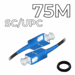 Fiber Optic Drop Cable SC/UPC Connectors 75M