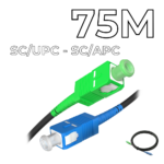 Fiber Optic Drop Cable SC/UPC-SC/APC Connectors 75M