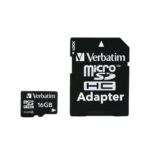 Verbatim 16GB Premium microSDHC Memory Card with Adapter