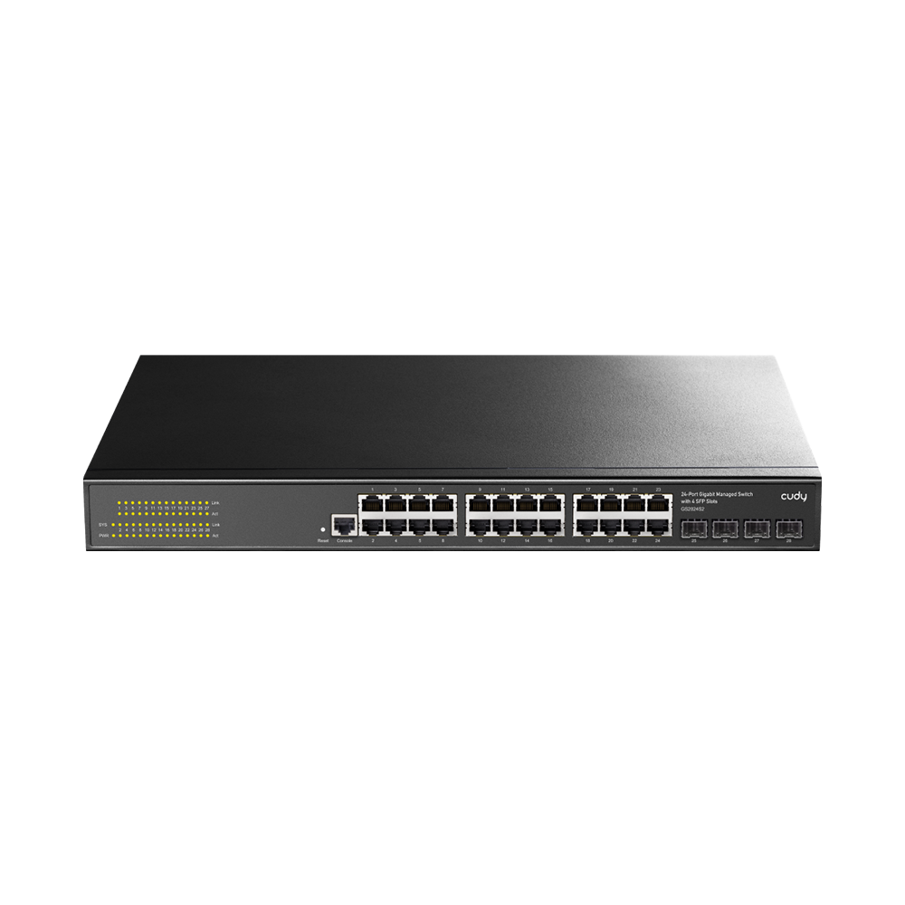 24-Port Layer 2 Managed Gigabit Switch with 4 Gigabit SFP Slots ( GS2024S2 ) 24-Port Layer 2 Managed Gigabit Switch with 4 Gigabit SFP Slots ( GS2024S2 ) - Figura 1