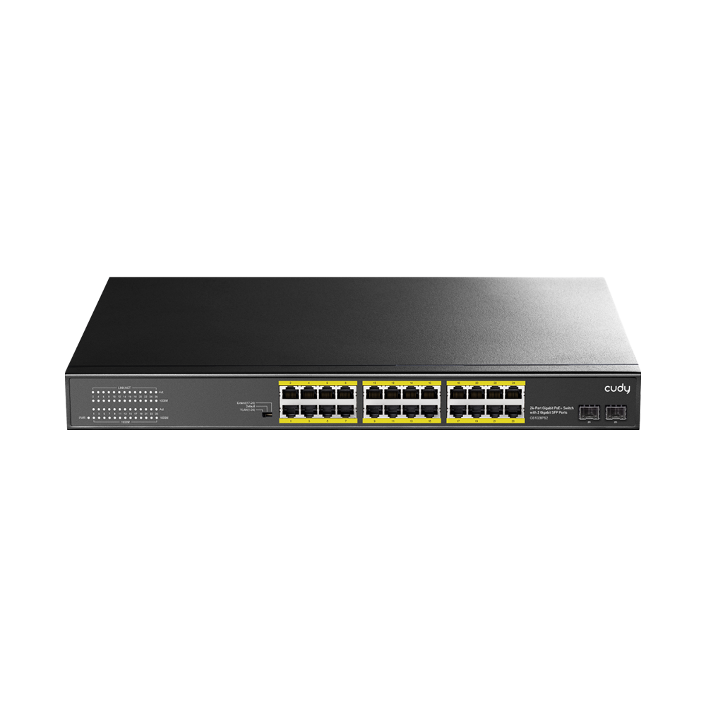 GS1028PS2 24-Port Gigabit PoE+ Switch with 2 SFP ports 300W (GS1028PS2) - Figura 1