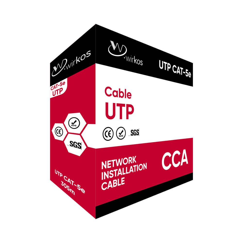 Wirkos LAN CABLE UTP Cat-5e 4Pair-0.50 CCA , (305m) Wirkos LAN CABLE UTP Cat-5e 4Pair/0.50 CCA , (305m) - Figura 1