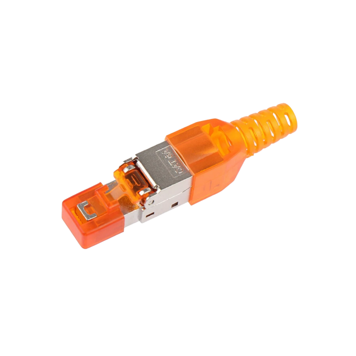 Modular Jack Keystone CAT6A 180* Toolless Orange - Kosprod - Dycan i ...