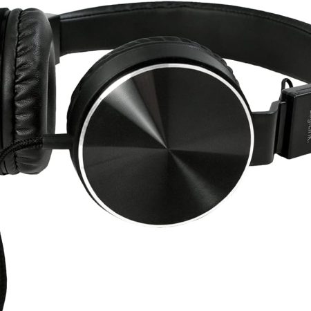 LogiLink Headset Wired Foldable, Stereo, Black