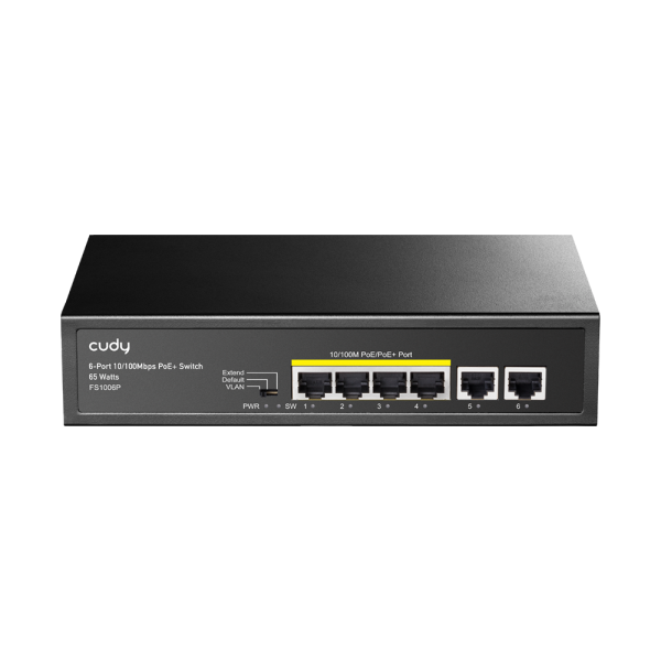 6-Port 10/100M PoE+ Switch 60W ( FS1006P )