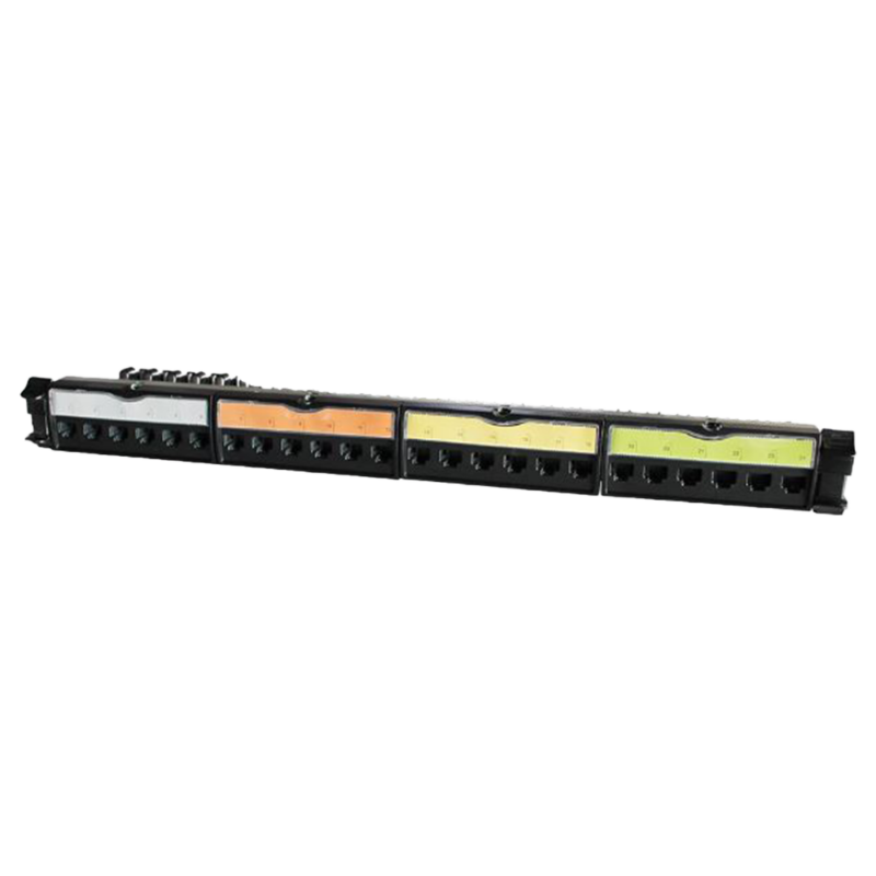 Patch Panel CAT6 UTP 24 ports ( Tool-Less ) Cold Rolled Steel