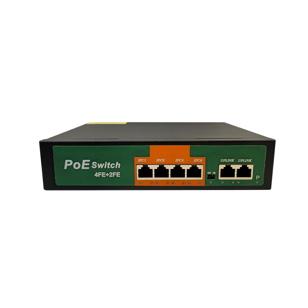 1024PE POE Switch 4*100Mbps (POE ) + 2*100Mbps ( Uplink) - Figura 1