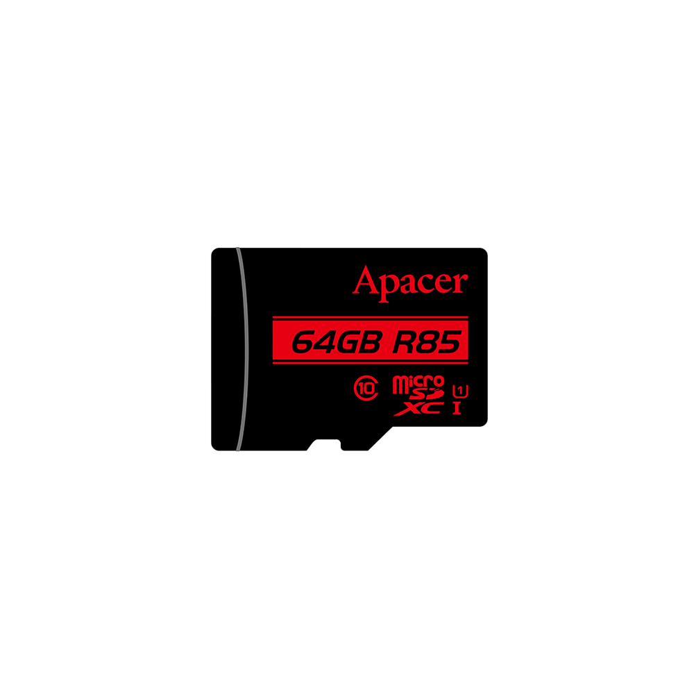 Apacer-microSDXC-64GB Apacer microSDXC 64GB /SDHC UHS-I U1 Class 10 (R85 MB/s) - Figura 1