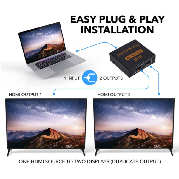 HDMI2.0 SPLITTER 1X2 SUPPORT 4K*2K 60HZ - Image 3