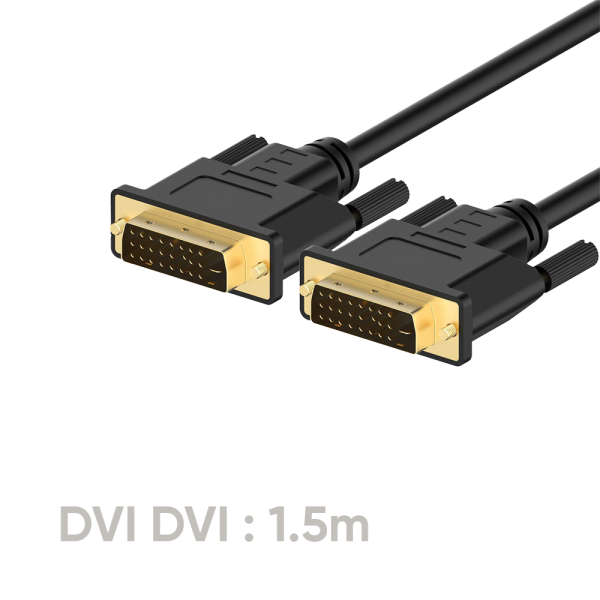 Cable DVI TO DVI, CCS, BlACK,OD:7.0mm, 1.5m