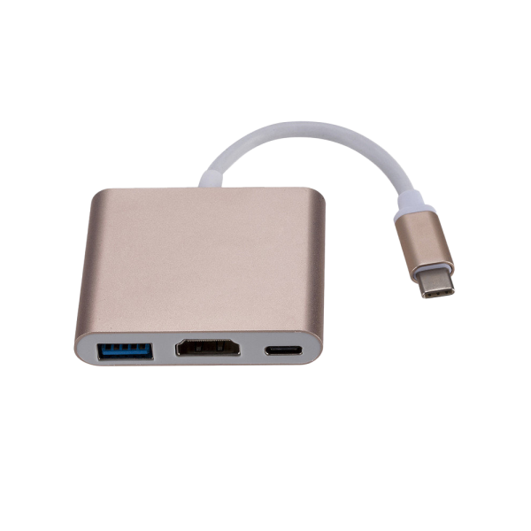 TYPE C HUB, 3IN1 USB-C HUB, GT-HUBC-3IN1A