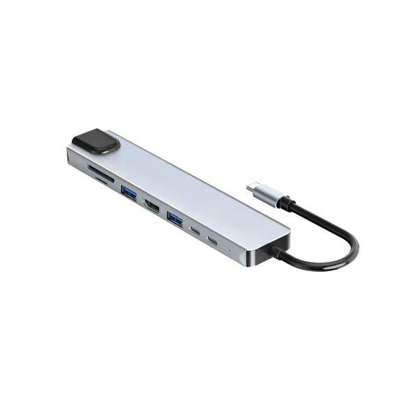 TYPE C HUB, 8IN1 USB-C HUB, GT-HUBC-8IN1