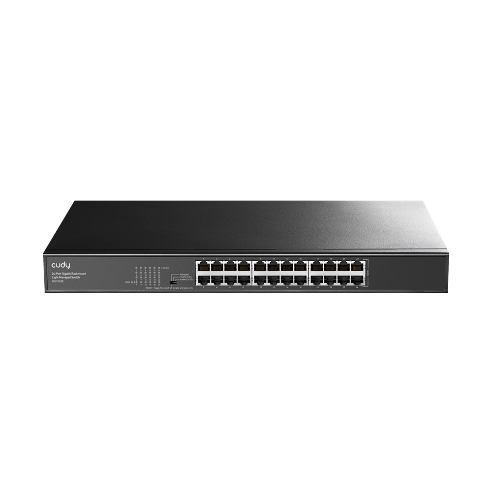GS1024E 24-Port Gigabit Rackmount Light Managed Switch (GS1024E) - Figura 1