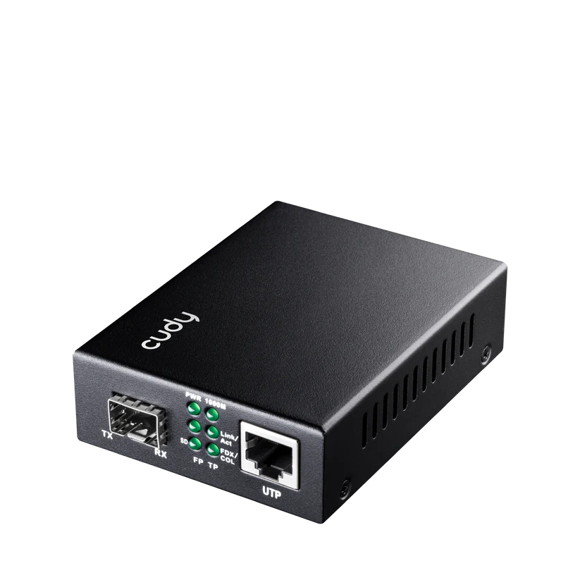 MC220-1 (1) Gigabit Ethernet Media Converter with PoE Output (MC220P) - Figura 1