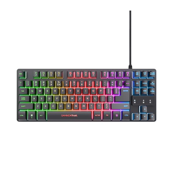 Trust Keyboard Gaming GXT 833 Thado,Wired 1.5m Black