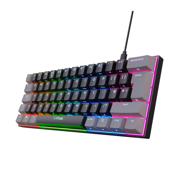 Trust Keyboard Gaming GXT 867 Acira, RGB,Black