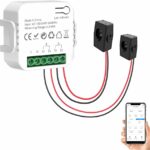Smart Energy Monitor, Bilateral Energy Meter, with 2PCS 80A CT Current Transformers Clamps,