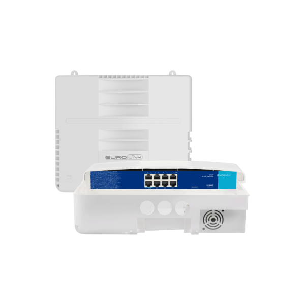 Eurolink Outdoor Switch EK-E8GP 10/100/1000MBPS AI PoE Switch