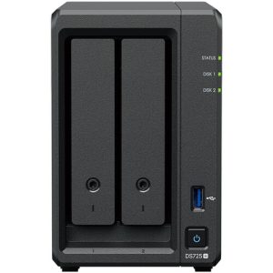 Synology DiskStation DS725+ Tower 2-Bay Sata HDD 3.5'' Sata SSD 2.5'' , M.2 2280 NVMe SSD