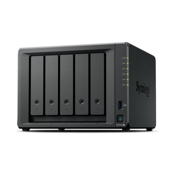 Synology DiskStation DS1525+ Tower 5-Bay Sata HDD 3.5'' Sata SSD 2.5'' , M.2 2280 NVMe SSD