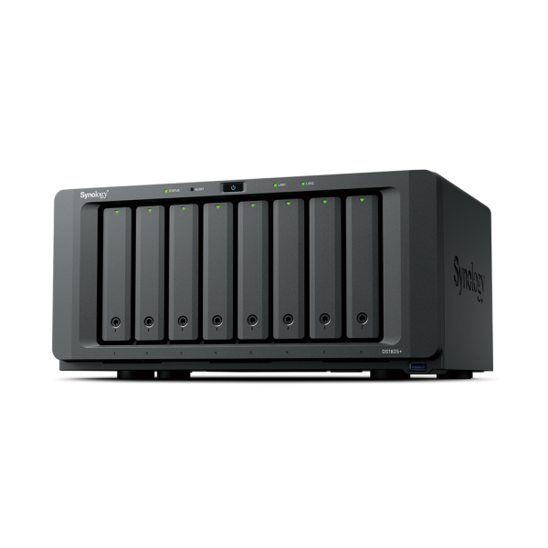 Synology DiskStation DS1825+ Tower 8-Bay Sata HDD 3.5'' Sata SSD 2.5'' , M.2 2280 NVMe SSD