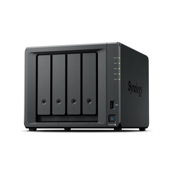 Synology DiskStation DS425+ Tower 4-Bay Sata HDD 3.5'' Sata SSD 2.5'' , M.2 2280 NVMe SSD