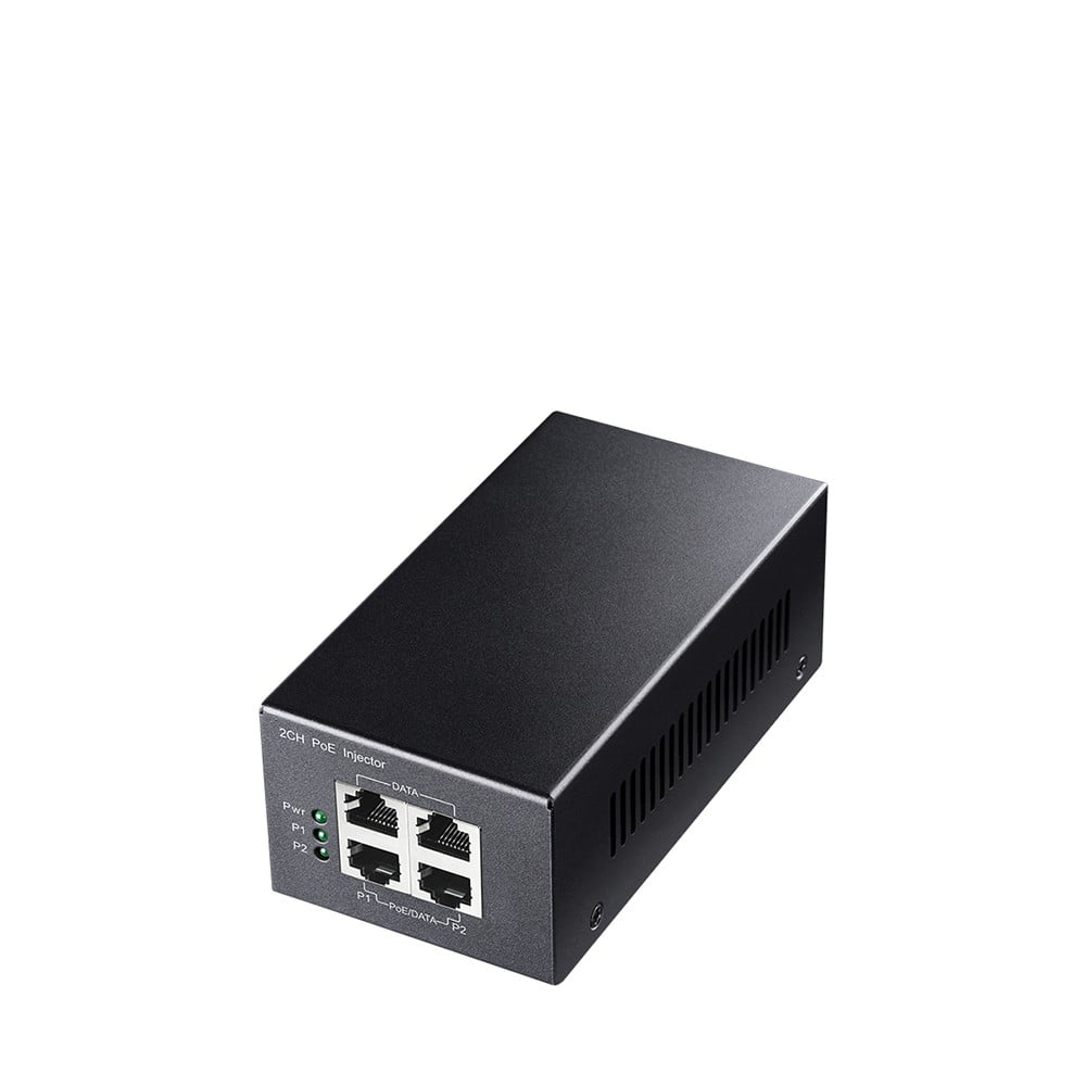 3fb527833a05b5b2f29505a21cd1dd94b5a5d09c_1734698_POE220_image1 2-Channel 30W Gigabit PoE+/PoE Injector ( POE220 ) - Figura 1