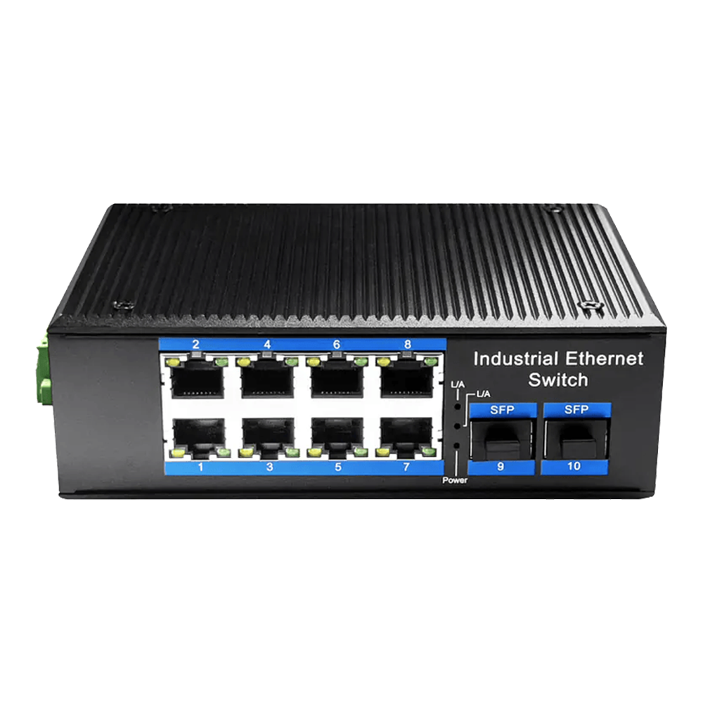 8-Port-Industrial-PoE-Switch-IG1008S2P- 8-Port Industrial PoE+ Switch ( IG1008S2P ) - Figura 1