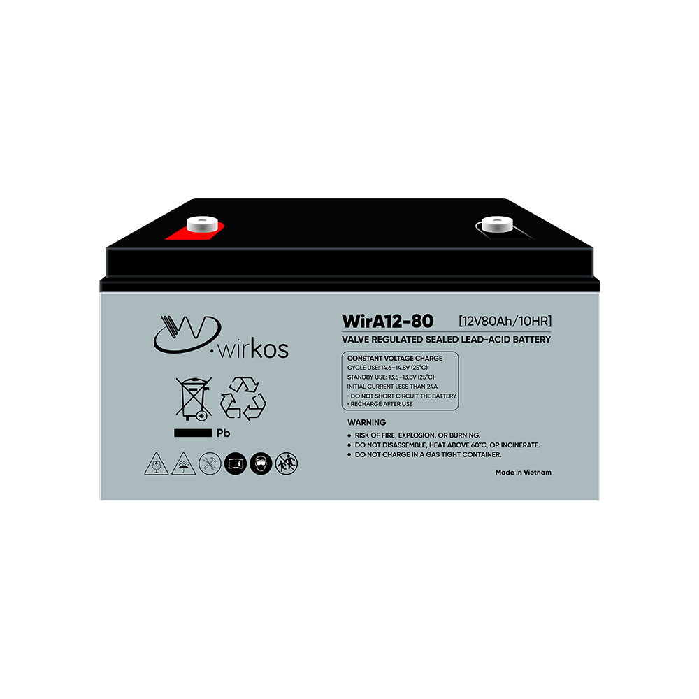 Battery 12V-80AH (WirA12-80) Battery 12V/80AH AGM battery (WirA12-80) - Figura 1