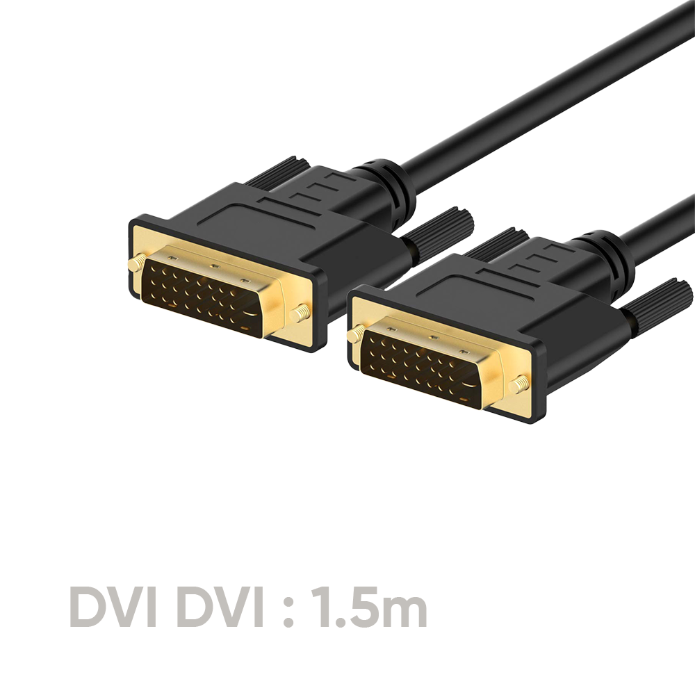 Cable DVI TO DVI, CCS, BlACK,OD:7.0mm, 1.5m