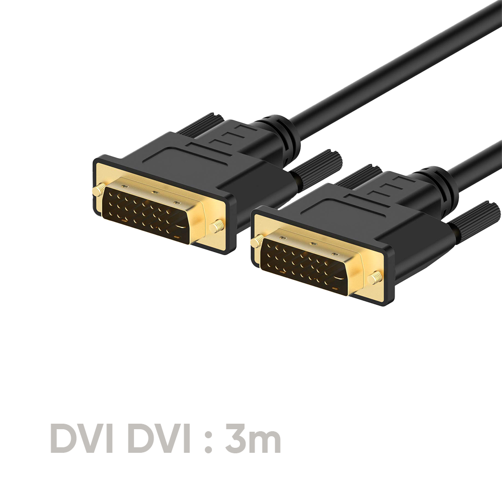 Cable DVI TO DVI, CCS, BlACK,OD:7.0mm, 3m