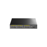 24-Port 10/100M PoE+ Switch with 2 Gigabit Port+ 1SFP 300W (FS1026PS1)