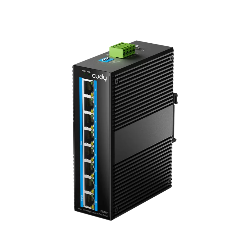 8-Port Industrial PoE+ Switch ( IF1008P )