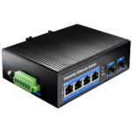 4-Port Industrial PoE+ Switch ( IG1004S2P )