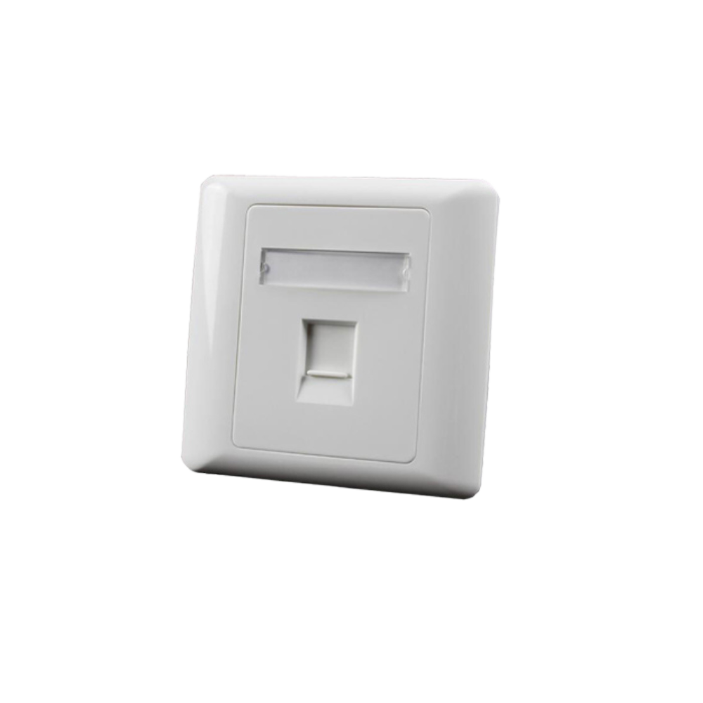RJ45 Face Plate 86x86 type/1-port/wall mounted - Kosprod - Dycan i ...