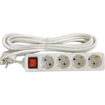 Plastic Socket 4 ways 5Mtrs