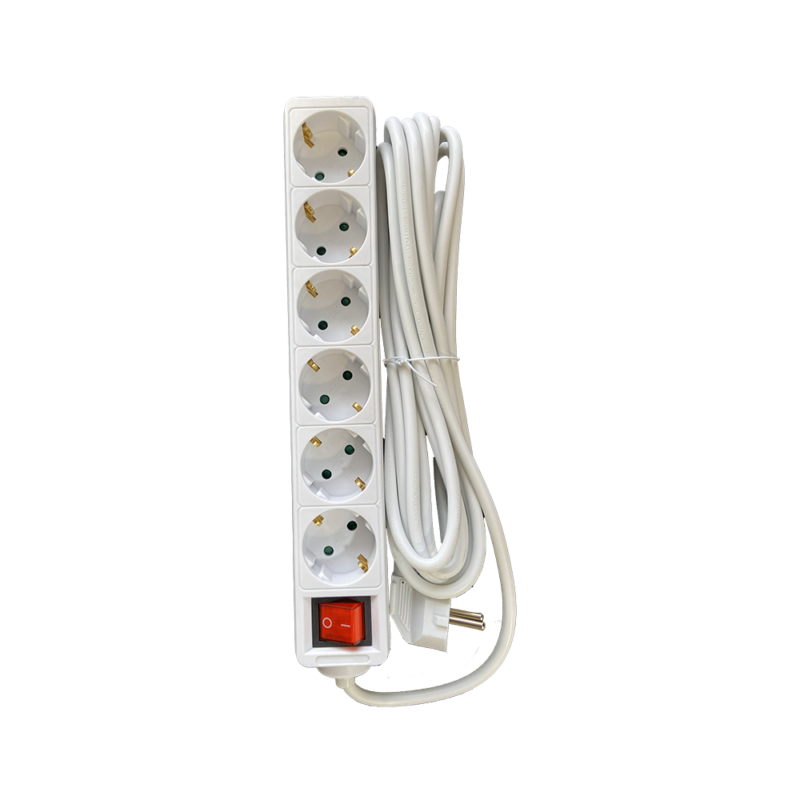 Plastic Socket 6 ways 5Mtrs