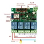 Tuya Wifi+RF 433 4 CH Smart inching Relay, 10A - Figura 3
