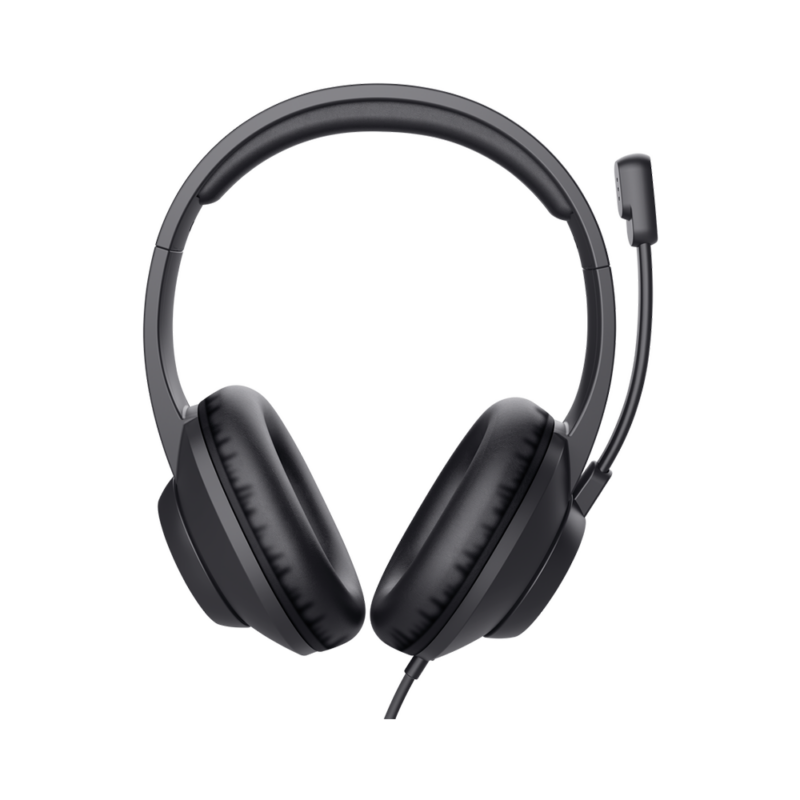 Trust Headset Ayda Max USB, wired USB-C USB-A, Balck