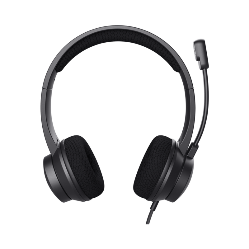 Trust Headset Ayda USB-ENC, PC headset with noise-cancelling microphone and adjustable headband, Black thumbnail 2