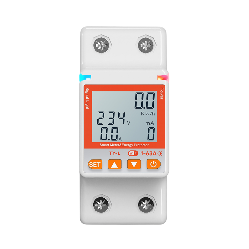 Tuya smart Power Meter Switch, 1-63A adjustable