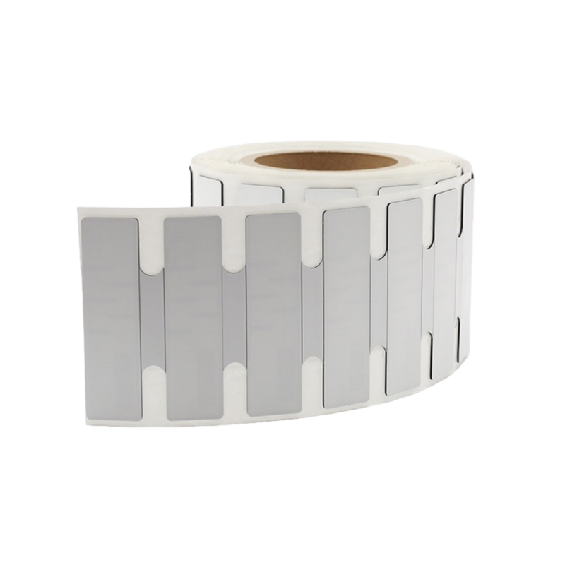 Etiketë RFID UHF anti-metal 868–915 MHz, 70×30 mm, në rul