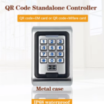 Kontroller qasjeje me kasë metalike, QR/app, kartelë Mifare dhe tastier